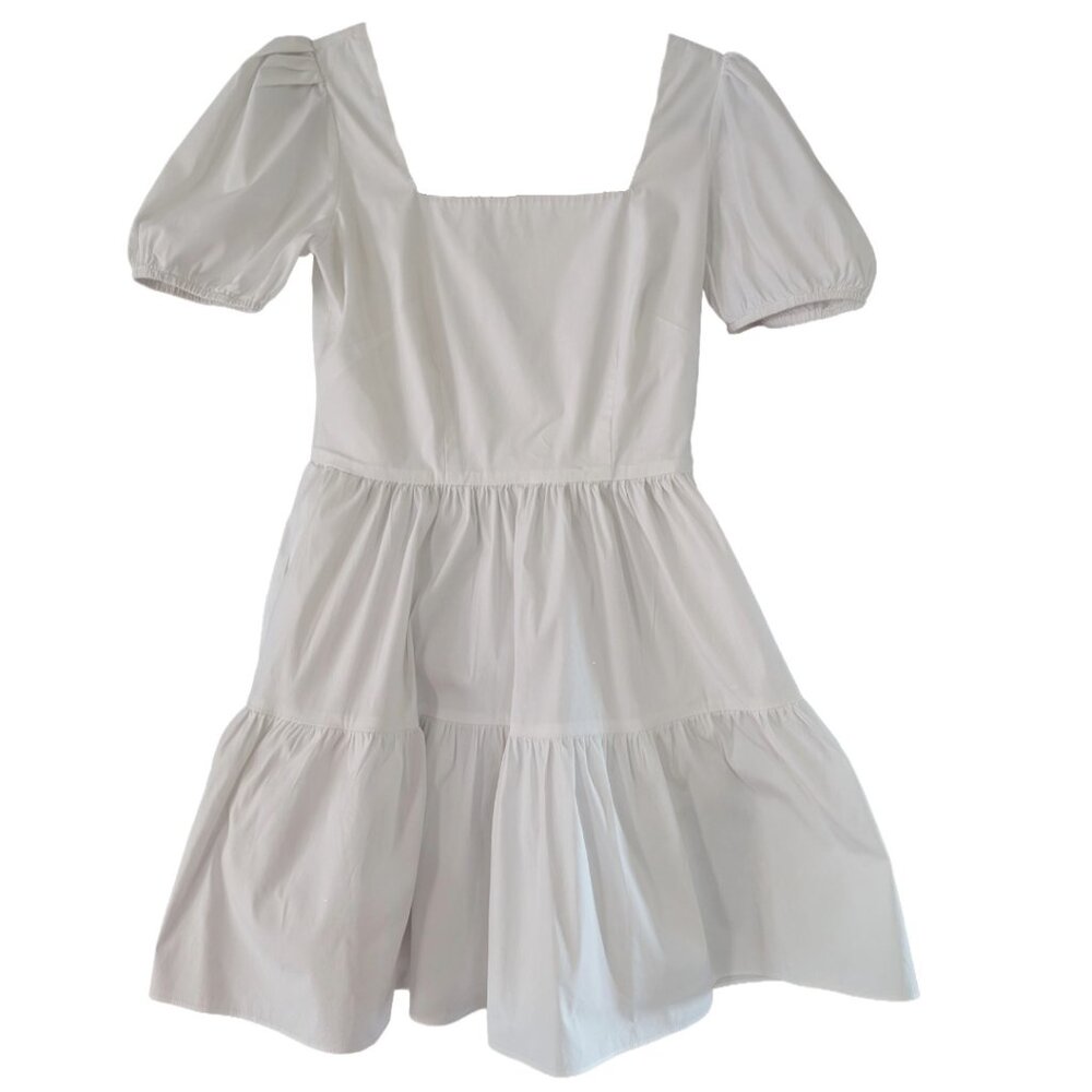 Like New White Waverly Grey Shorty Dress Sz S - Picture 1 of 6